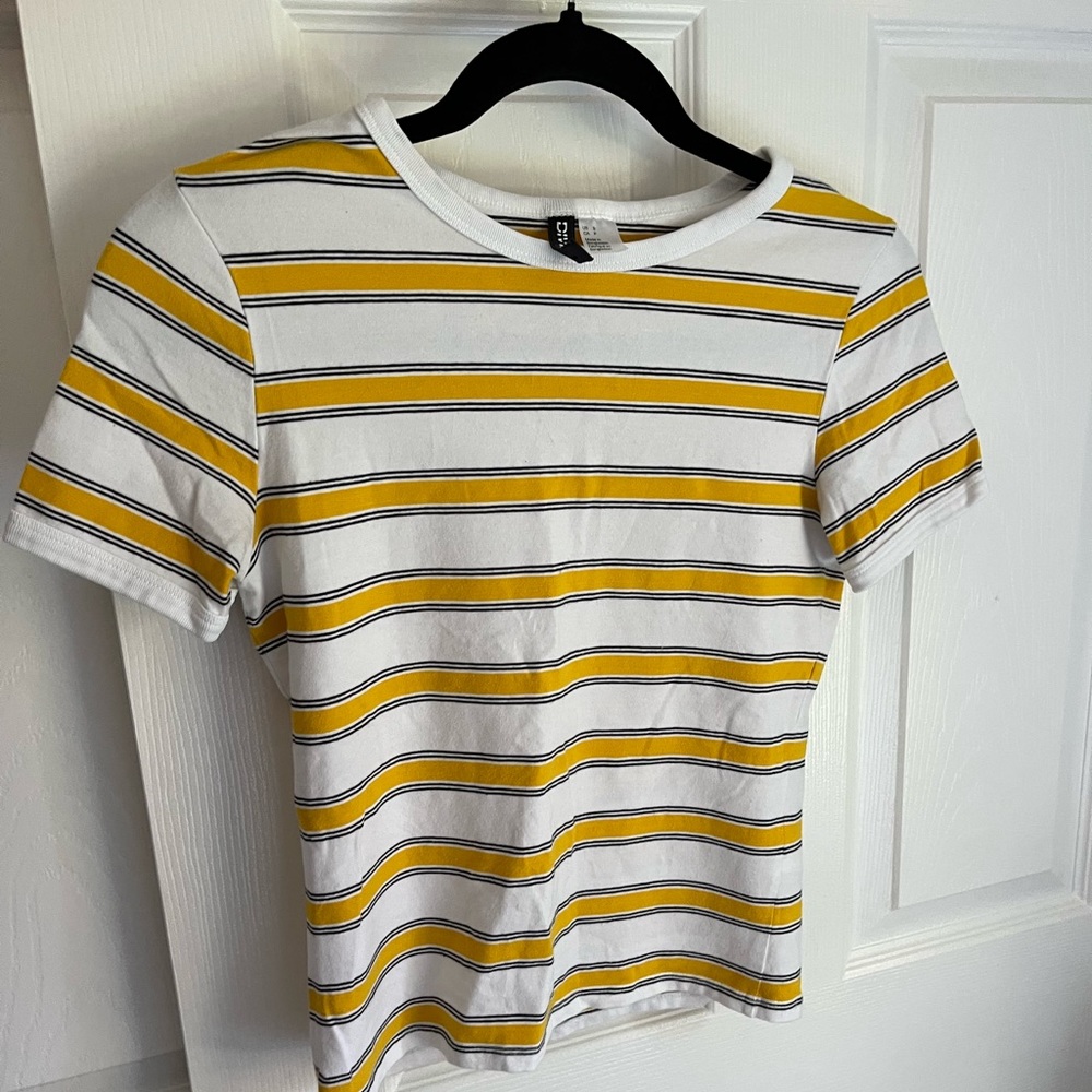 Yellow Striped Tee